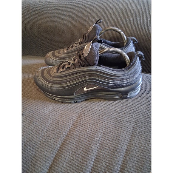 Nike Air Max 97 Triple Black US Mens Size 8.5 Running Sneakers Shoes - Picture 1 of 8